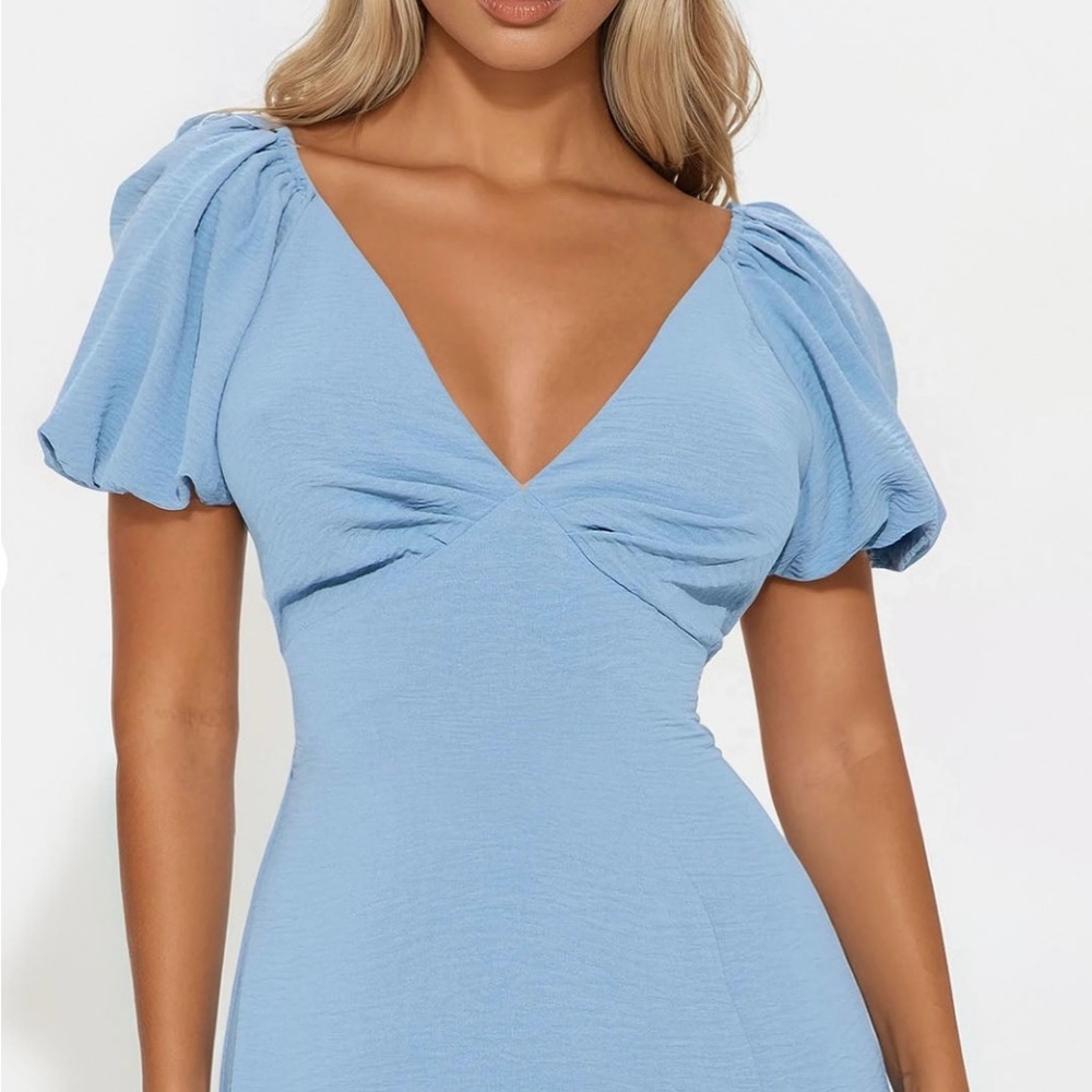 Elegant Blue Maxi Dress